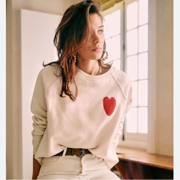 Sezane Sweaters - HEART SWEATSHIRT - SÉZANE X BOBO CHOSES